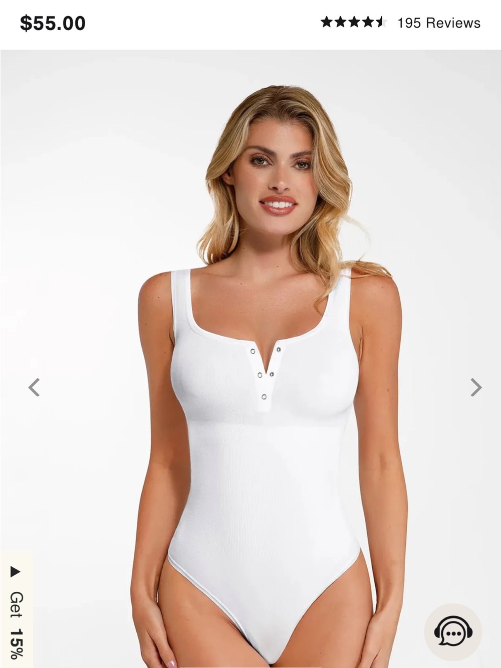 White Ribbed Henley Snap-Front Bodysuit - Women